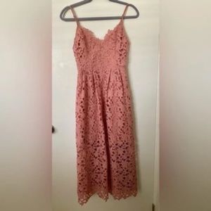 ASTR Lace A-Line Midi Dress Size Small